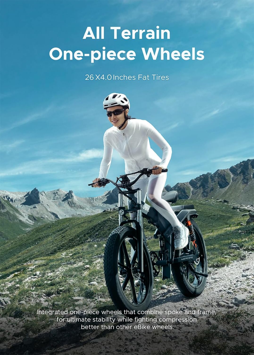 ENGWE X26 E-Bike Klapprad 26 Zoll Fat-Reifen 48V 19,2Ah Grau