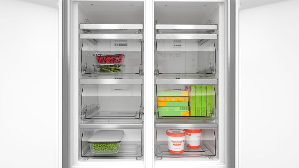 Bosch KMC85LBEA Serie 4 French Door Kühl-Gefrier-Kombination 189,5x85,5 cm 324/223 L NoFrost Schwarz