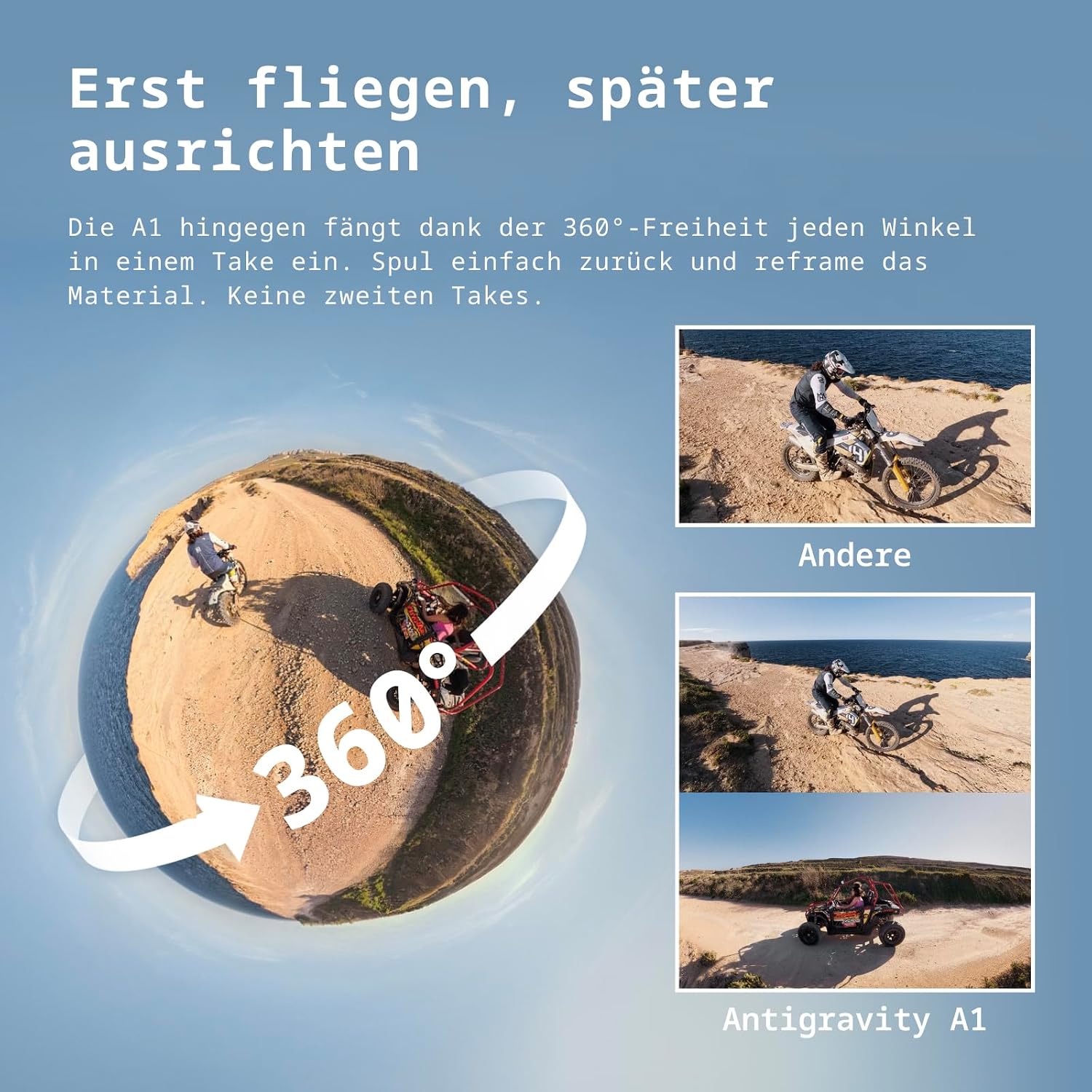 Antigravity A1 Explorer 8K 360° Drohne Weiß