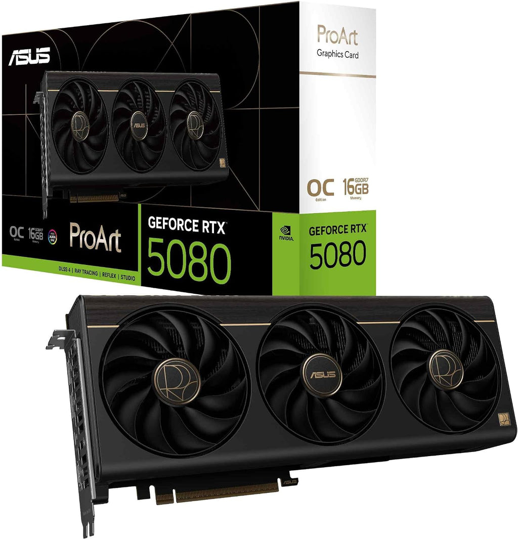 ASUS ProArt GeForce RTX 5080 OC Edition 16 GB GDDR7 Grafikkarte