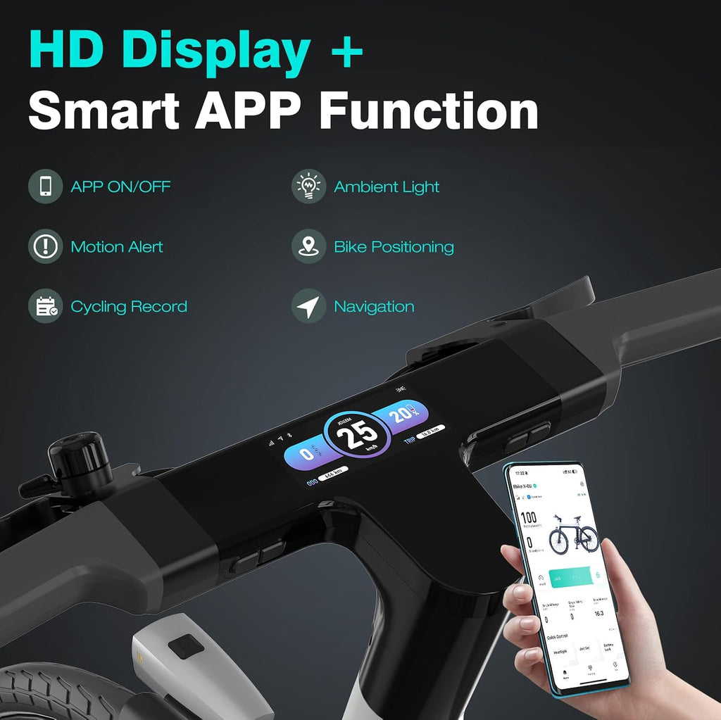 HITWAY EBIKE-X Pedelec 250W 345,6Wh Akku 70km Reichweite Schwarz