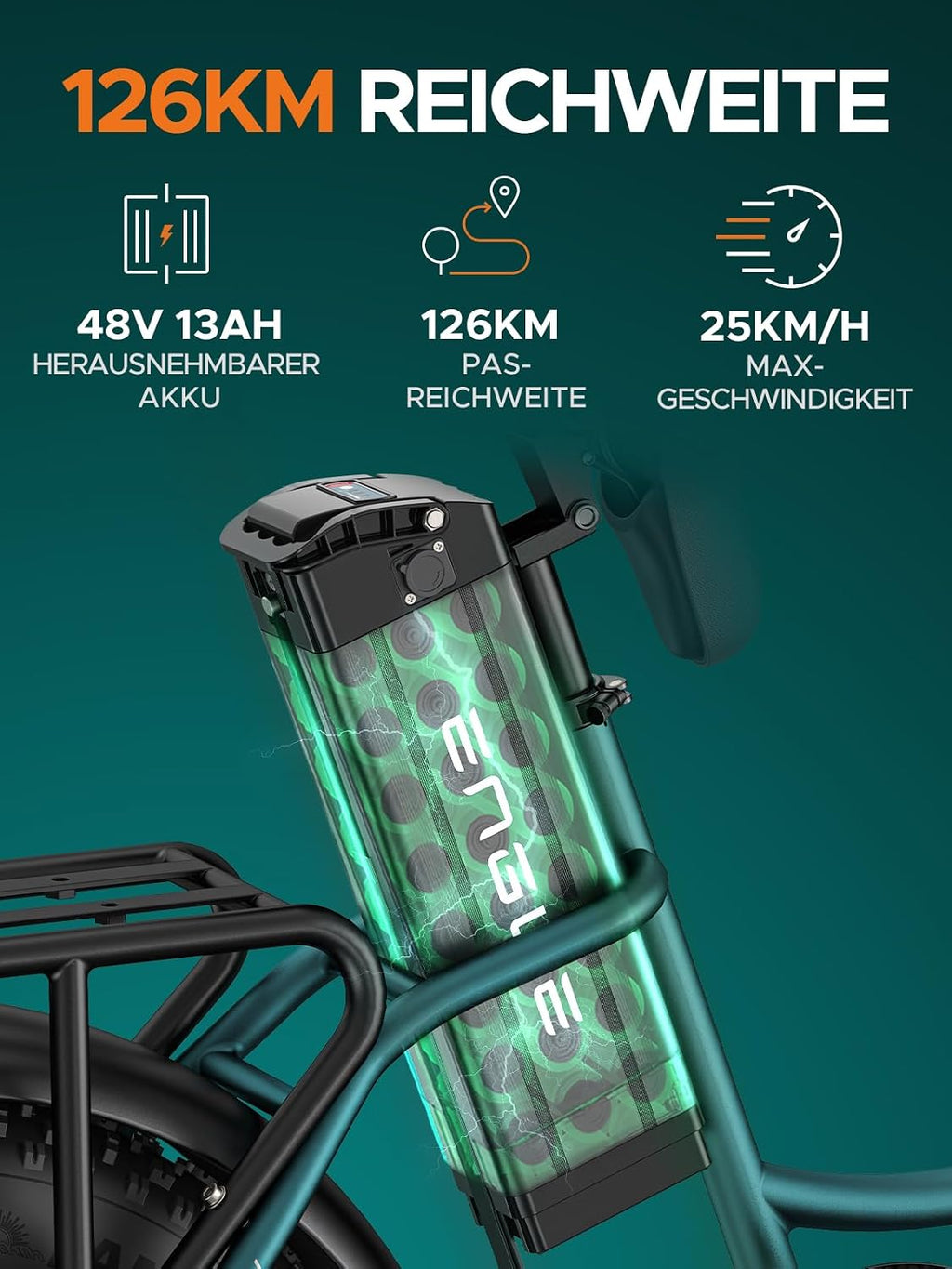 ENGWE L20 Boost E-Bike 48V 13Ah 250W 25km/h Schwarz