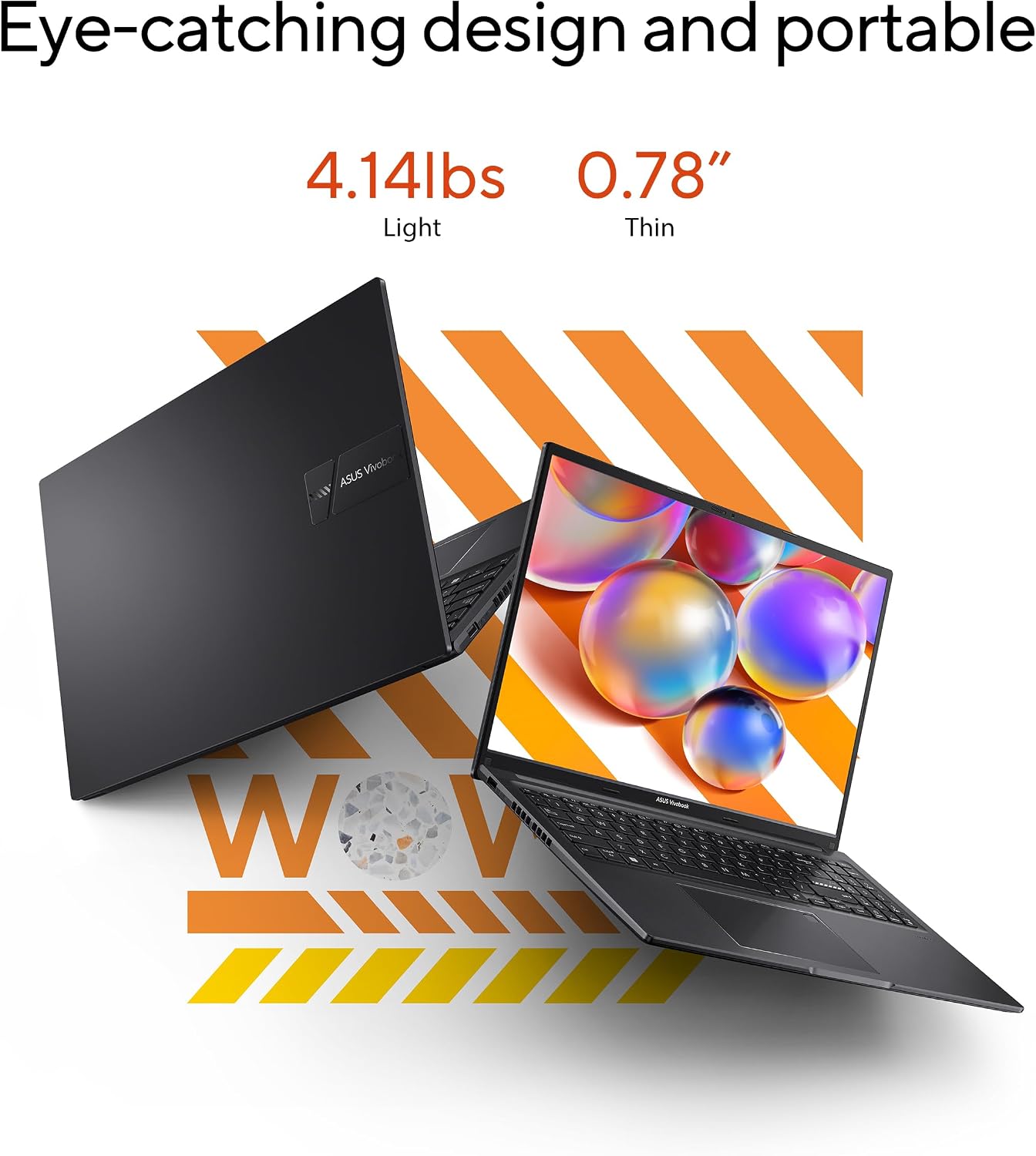 ASUS Vivobook 16 16 Zoll WUXGA Laptop AMD Ryzen 5 5625U 8 GB RAM 512 GB SSD Indie Schwarz