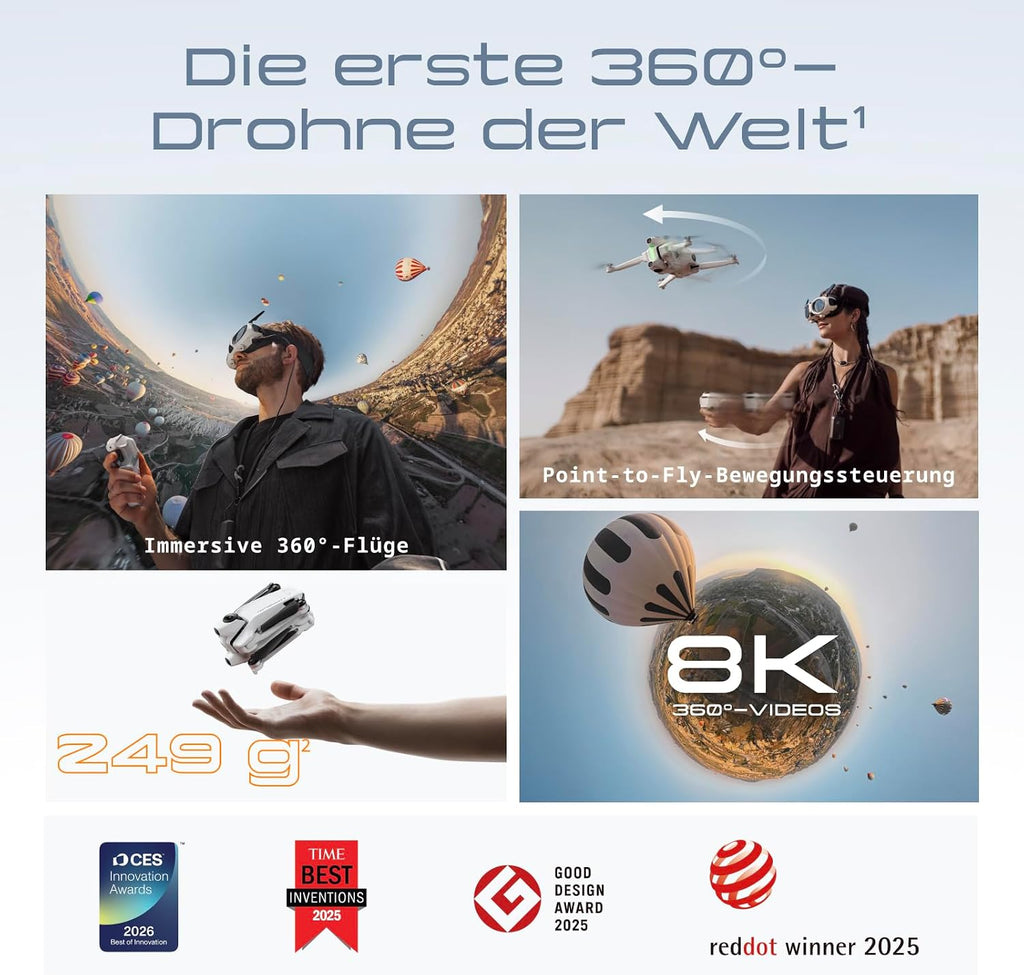Antigravity A1 Explorer 8K 360° Drohne Weiß