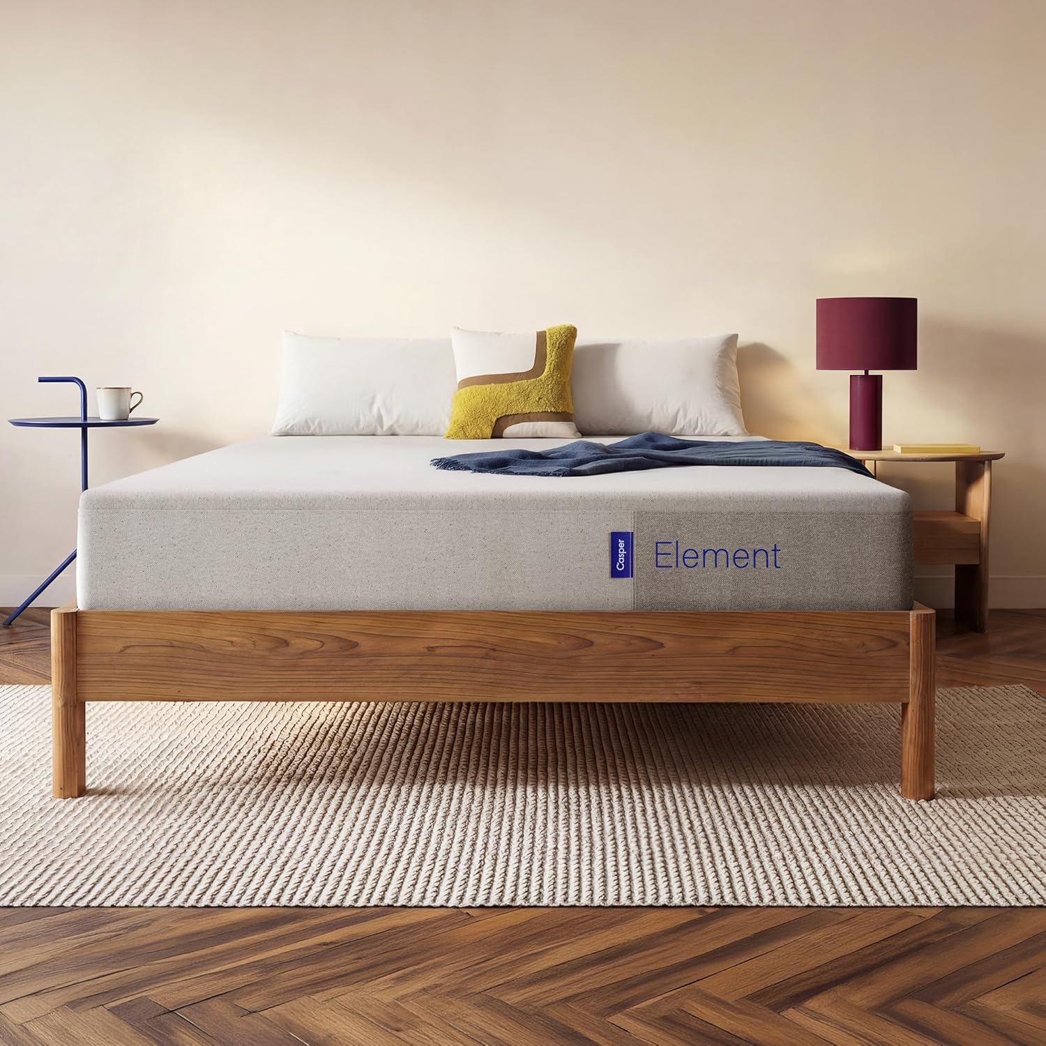 Casper Element Queen-Matratze 25,4 cm Mittel Memory-Schaum Grau