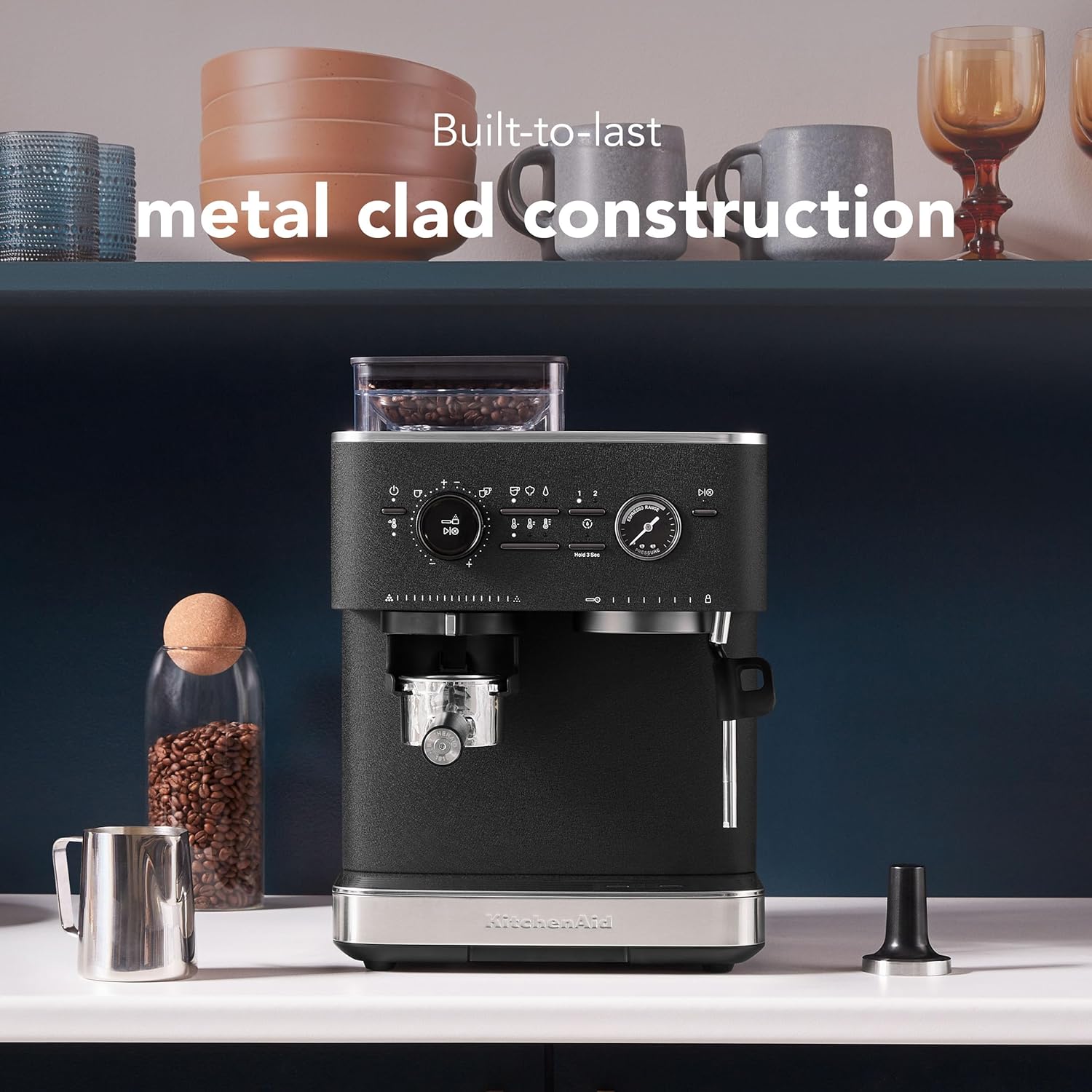 KitchenAid KES6551 Halbautomatische Espressomaschine 1500 W 15 Bar Schwarz