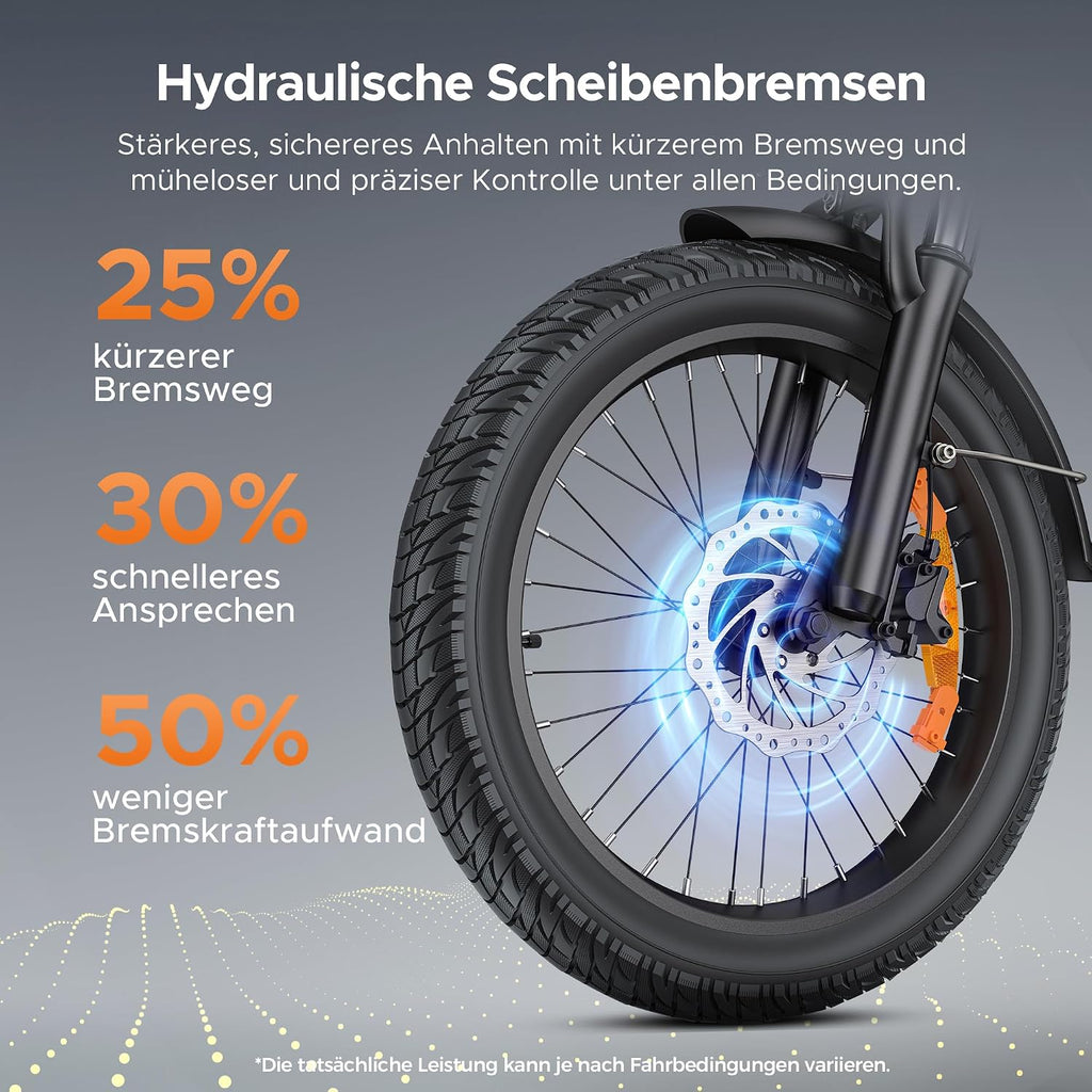 ENGWE L20 3.0 Boost E-Bike 48V 13,5Ah Akku 135km Drehmomentsensor Hydraulische Bremsen 20x3,0 Reifen Champagner-Gold