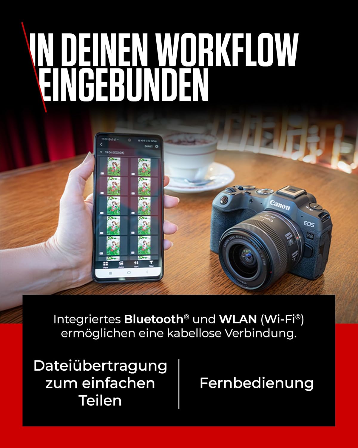 Canon EOS R8 + RF 24-50mm F4.5-6.3 IS STM Systemkamera 24,2 MP Schwarz