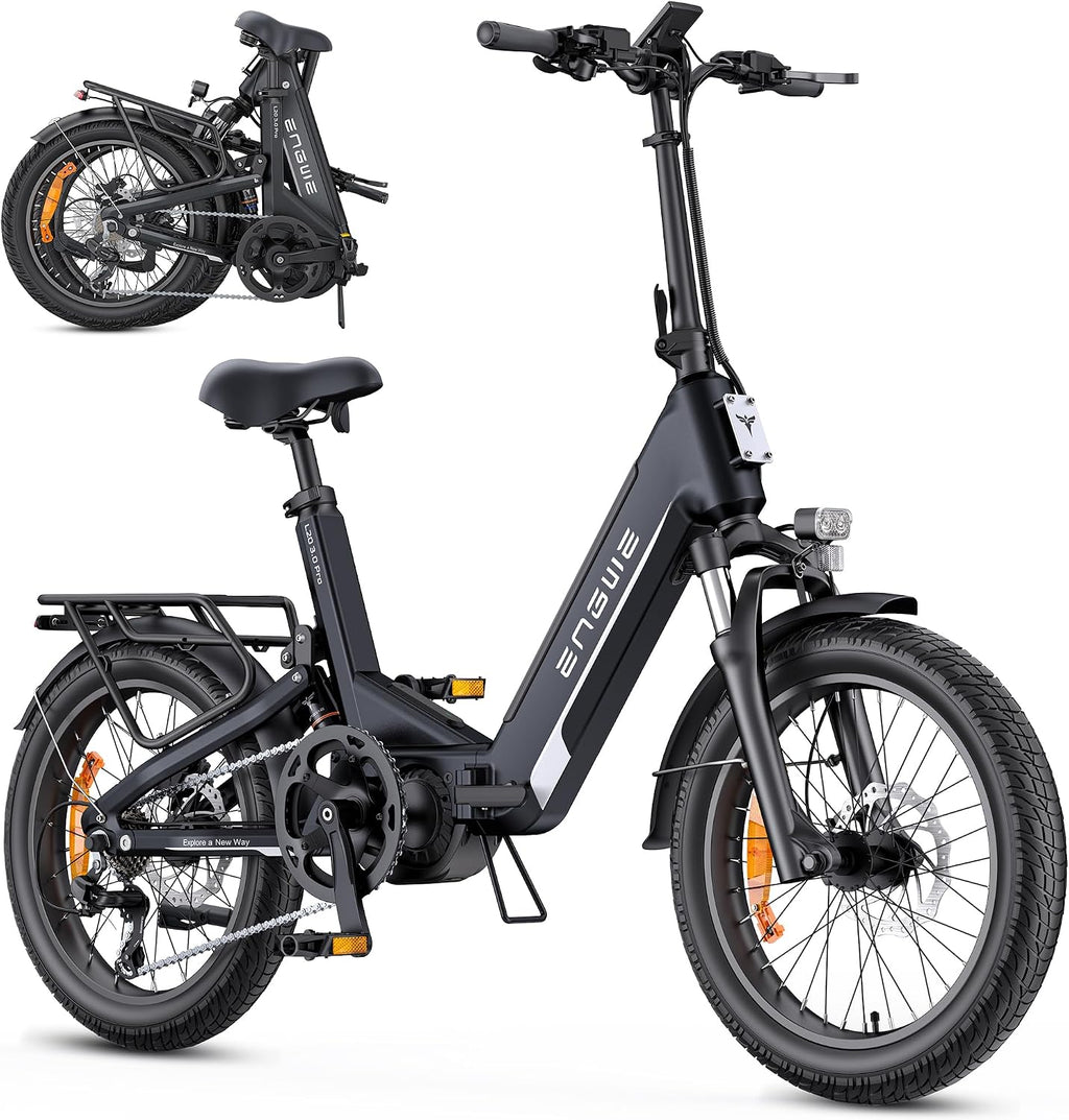 ENGWE L20 3.0 Pro E-Bike Schwarz 48V 15Ah Mittelmotor