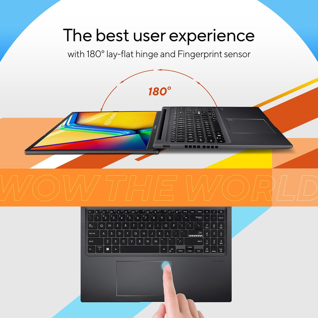 ASUS Vivobook 16 16 Zoll WUXGA Laptop AMD Ryzen 5 5625U 8 GB RAM 512 GB SSD Indie Schwarz