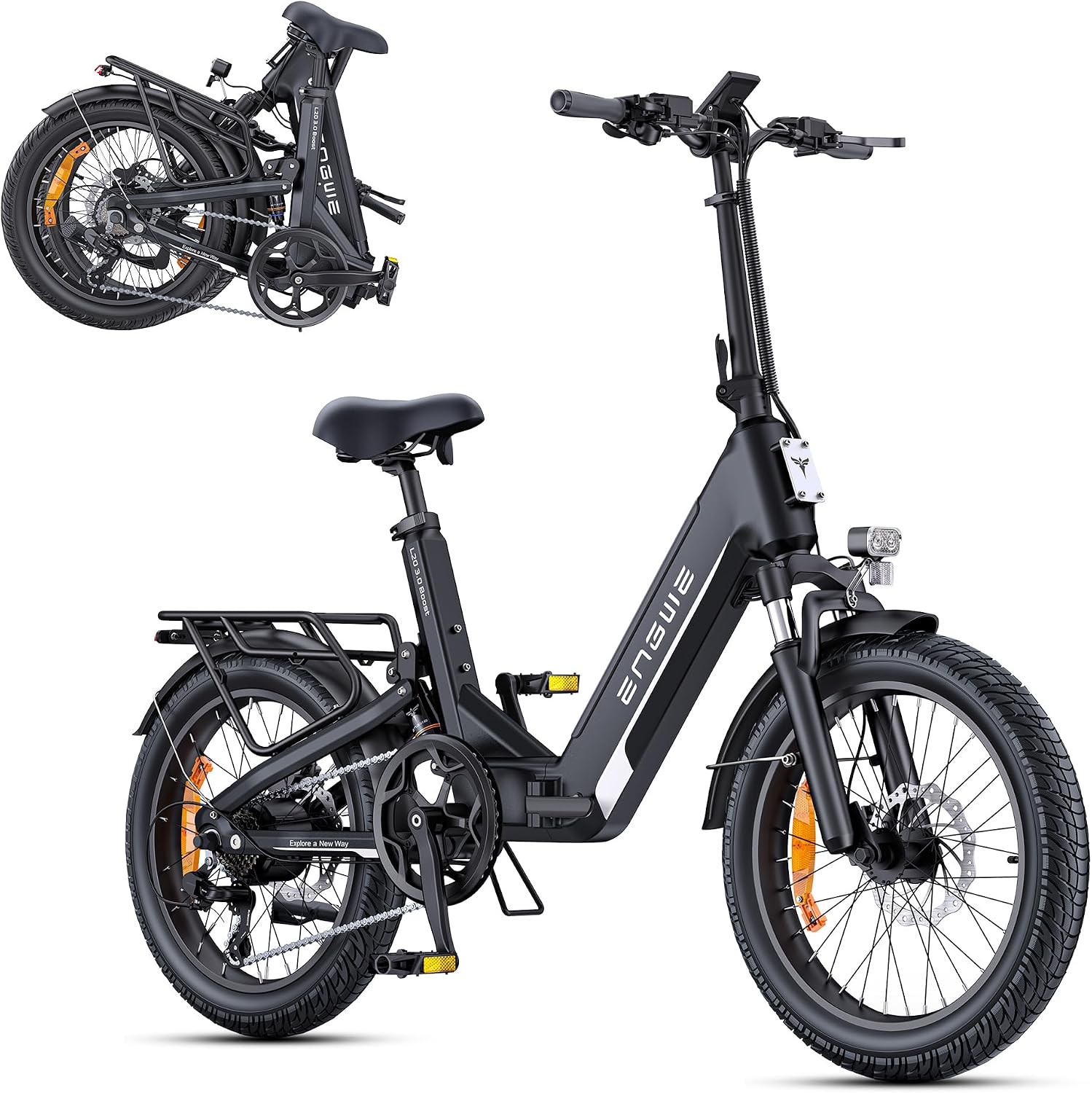 ENGWE L20 3.0 Boost E Bike 48V 13,5Ah 250W 20 Zoll Schwarz