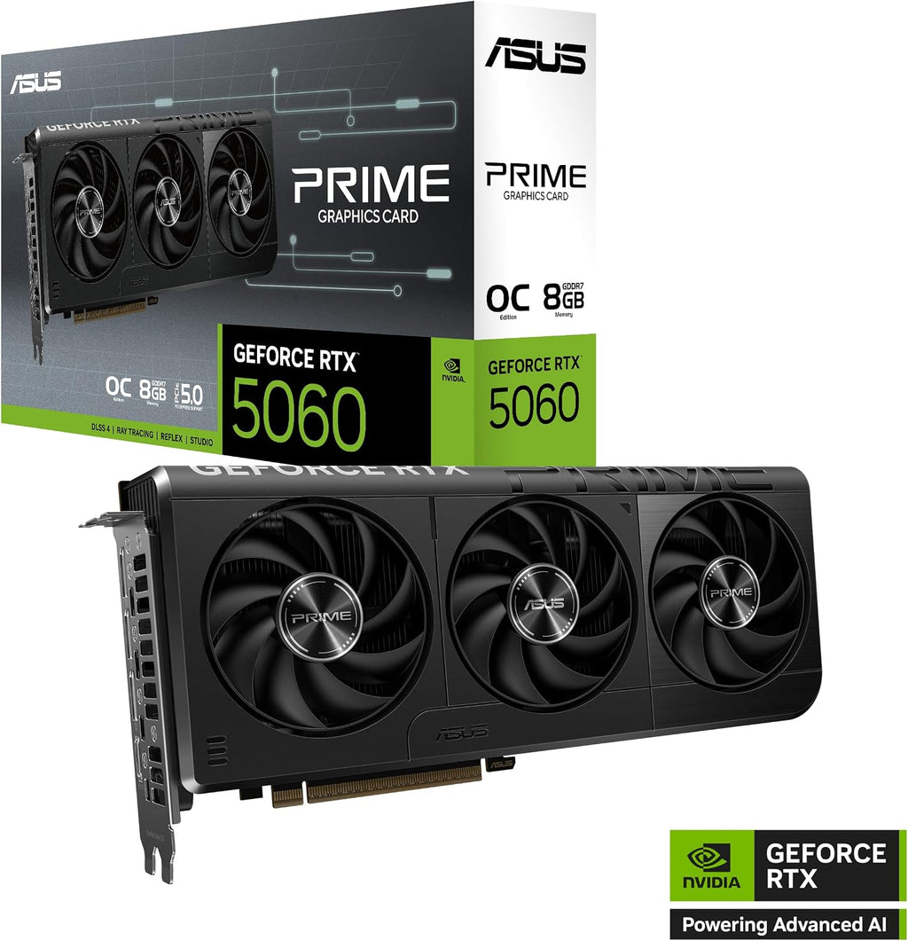 ASUS Prime GeForce RTX 5060 8 GB GDDR7 OC Edition Grafikkarte PCI Express x16