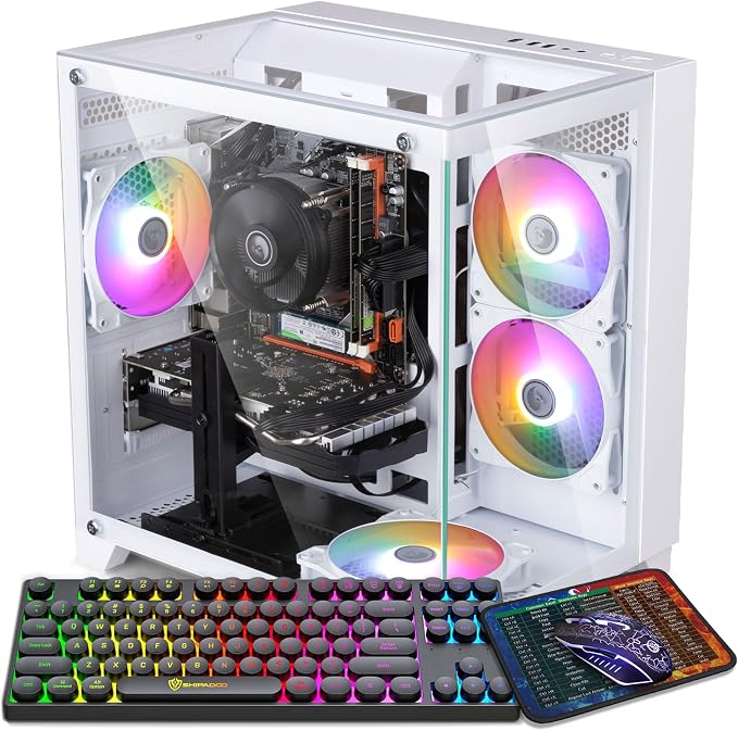 Kroteaup Gaming PC Desktop Intel Core i5 3.6 GHz 16 GB RAM 512 GB SSD Radeon RX 560 4G Windows 11