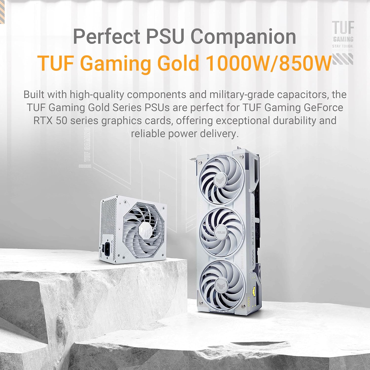 ASUS TUF Gaming GeForce RTX 5070 Ti 16 GB GDDR7 White OC Edition Gaming Grafikkarte