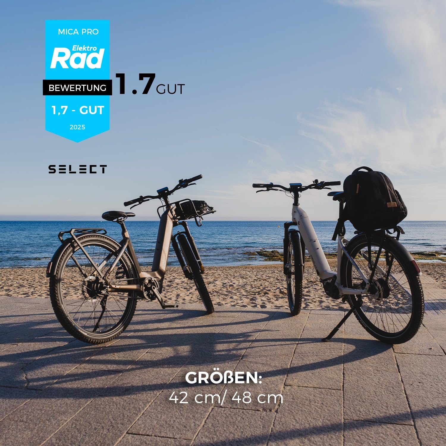DERUIZ Mica Pro Trekking E-Bike Tiefeinsteiger 27,5/29 Zoll 110 Nm