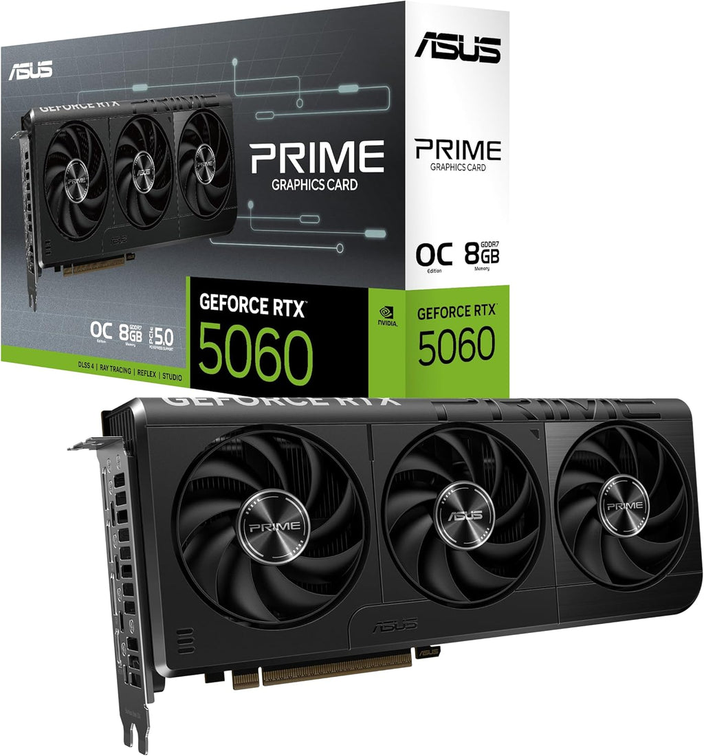 ASUS Prime GeForce RTX 5060 8 GB GDDR7 OC Edition Grafikkarte PCI Express x16