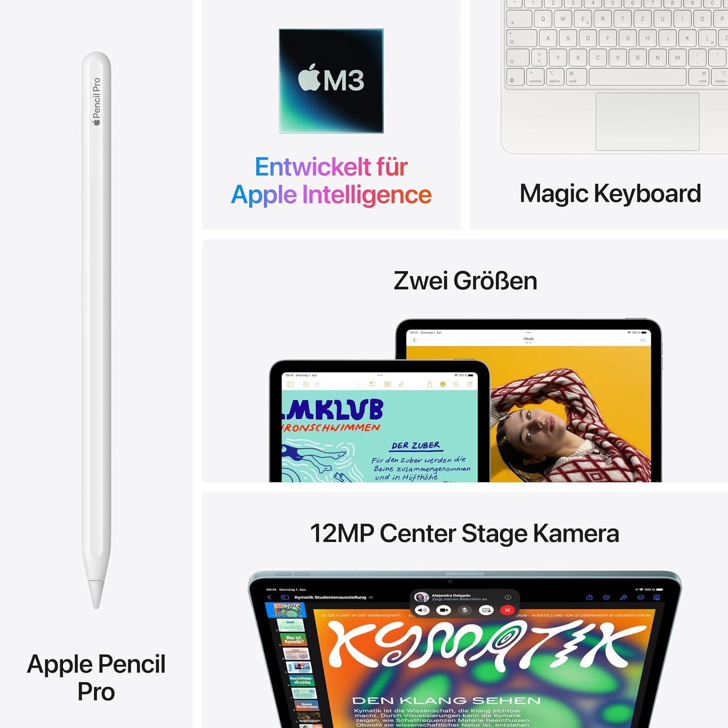 Apple iPad Air 13" M3 256 GB Polarstern