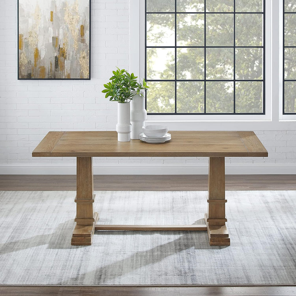 Crosley Furniture Joanna Esstisch Rustikal Braun 182x90x79 cm