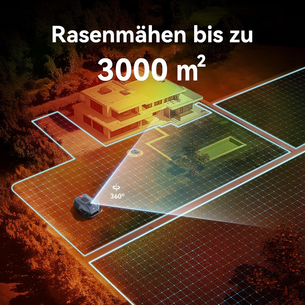 HOOKII Neomow X SE Mähroboter Ohne Begrenzungskabel 3000㎡ Grau